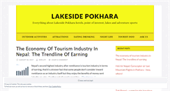 Desktop Screenshot of lakesidepokhara.com